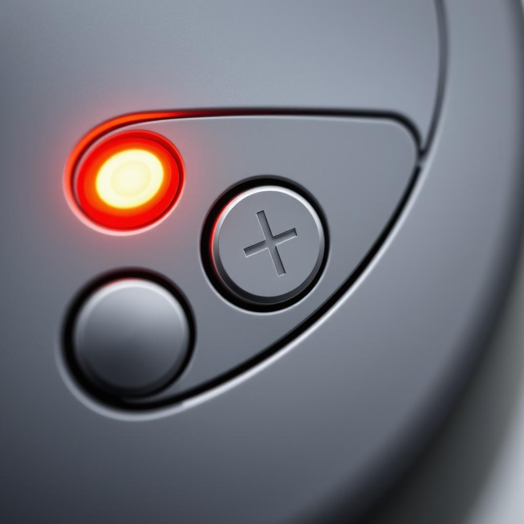 Close-up of the Lovense Calor showing the heating function indicator light and control buttons