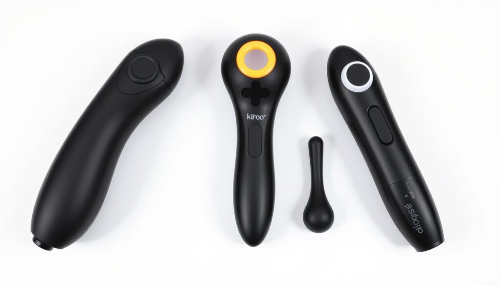 Comparison of Lovense Max 2 beside other male masturbators showing size differences