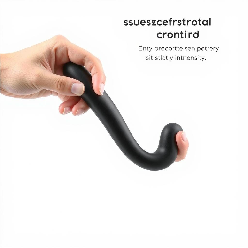 Demonstration of the Lovense Calor's squeeze grip feature showing how the flexible sides can be pressed