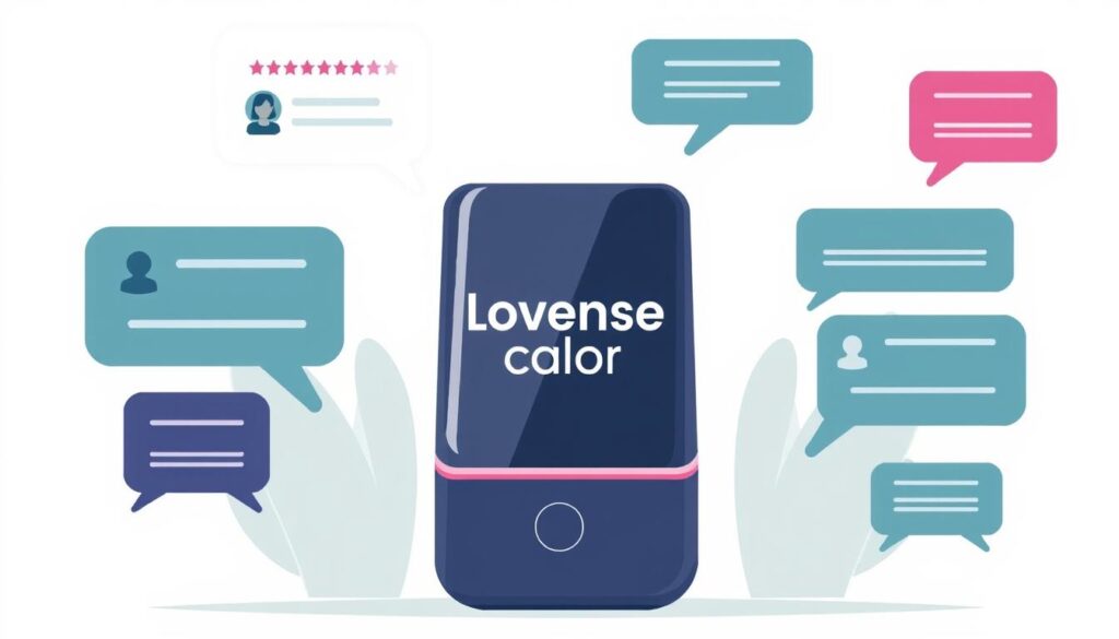 Illustration representing user feedback and community discussions about the Lovense Calor