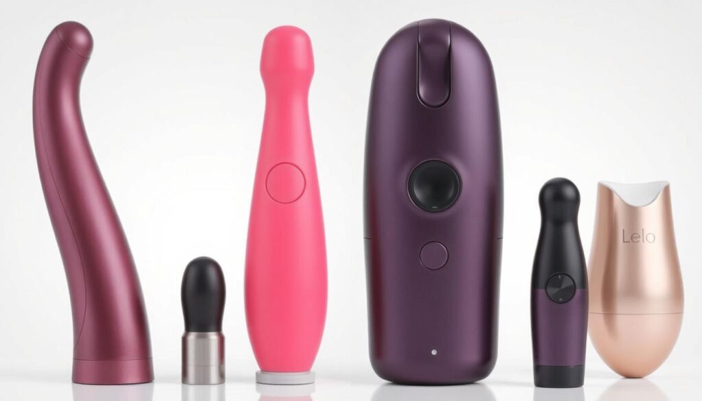 Side-by-side comparison of the Lovense Calor and Lelo F1s V3 showing design differences