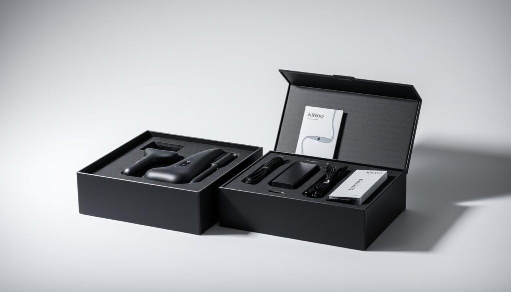 Unboxing the Kiiroo Onyx+ showing the premium packaging and contents