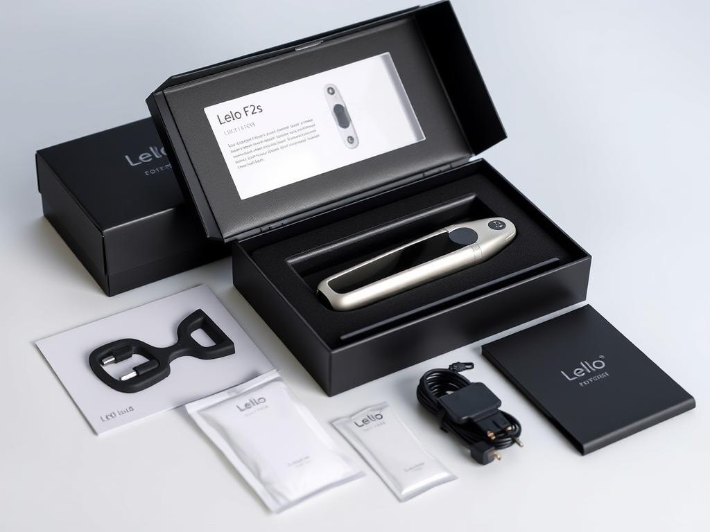 Lelo F2s unboxing experience showing the premium packaging